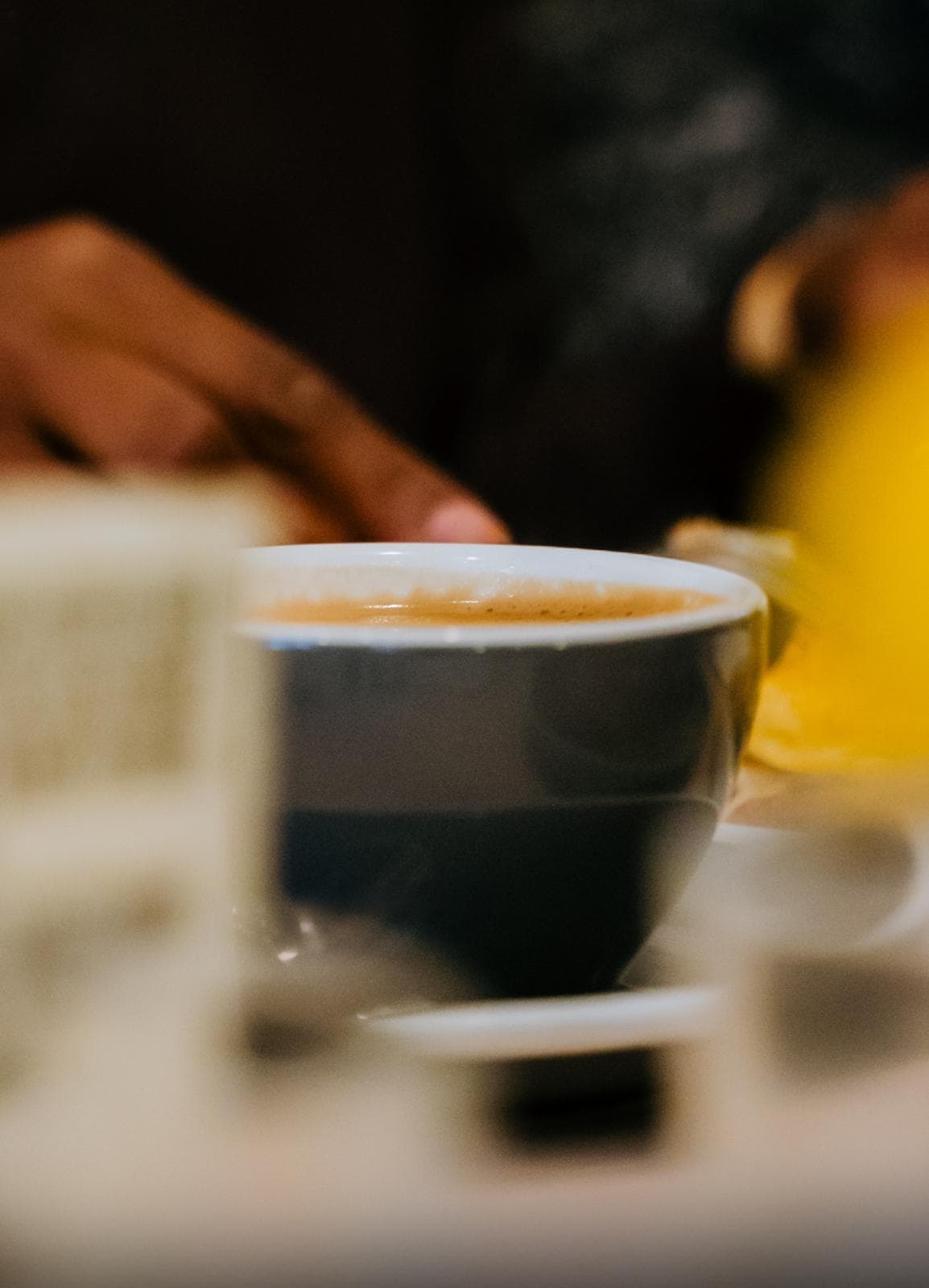 Tasse de café en gros plan
